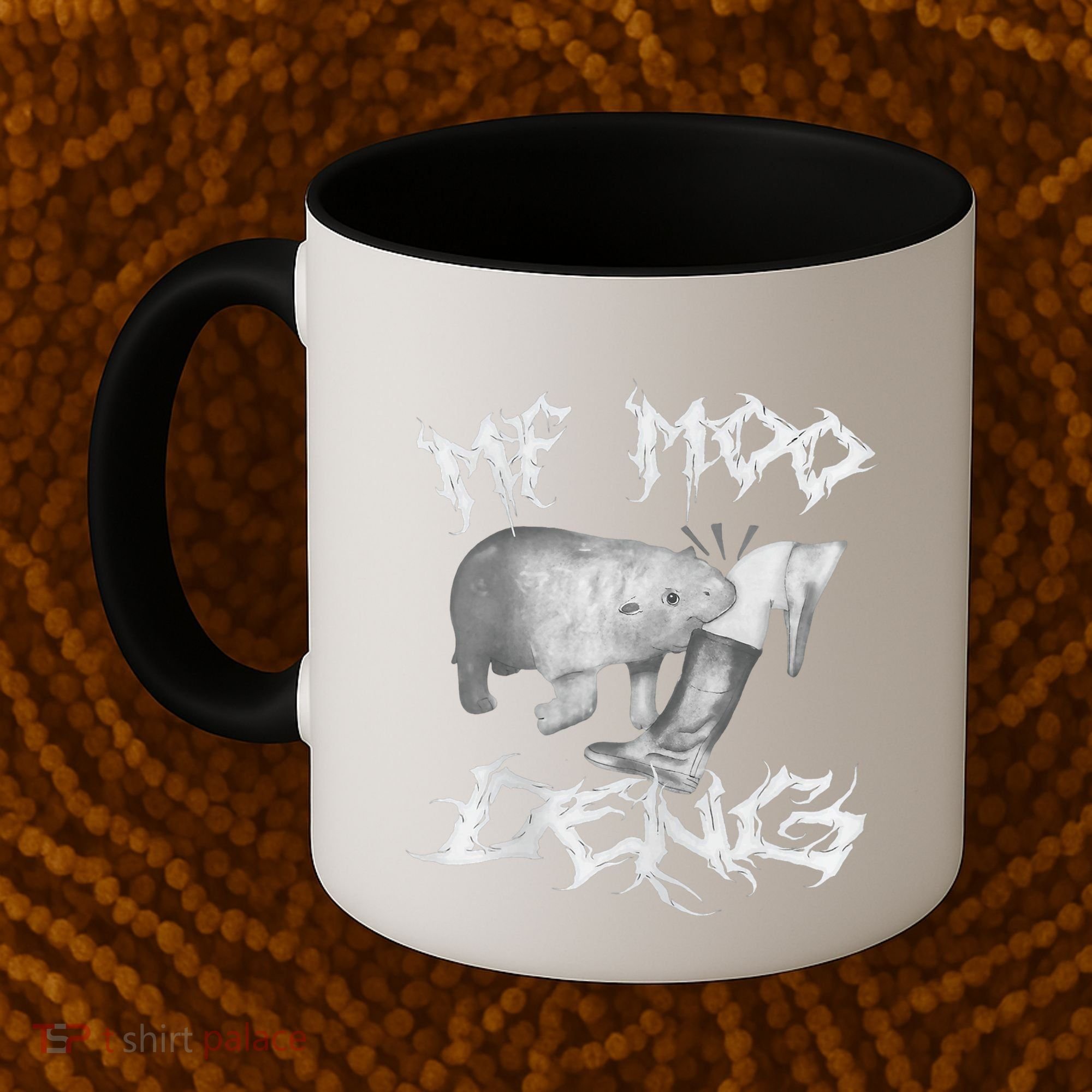 Funny Moo Deng (Metal) Coffee Mug