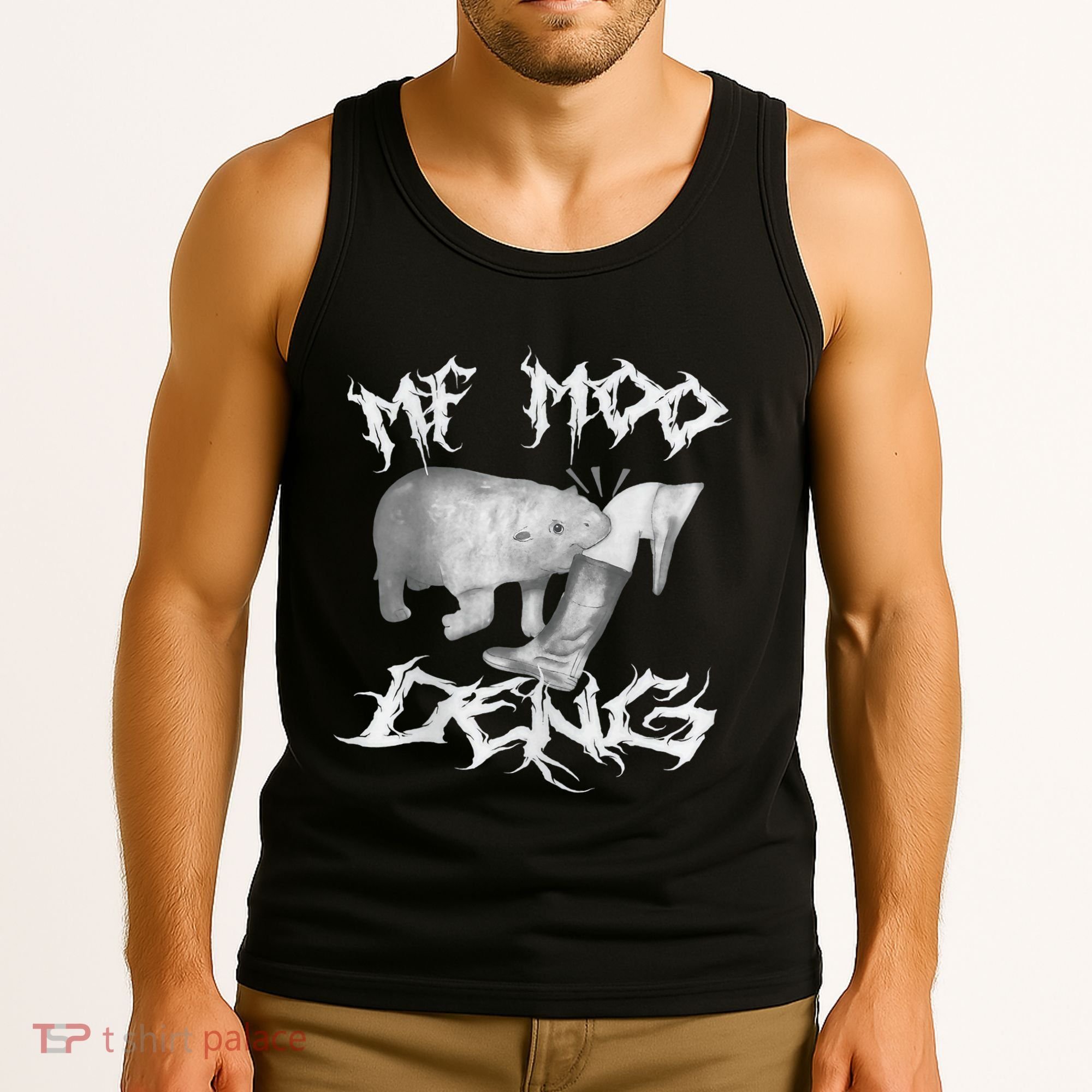Funny Moo Deng (Metal) Tank Top