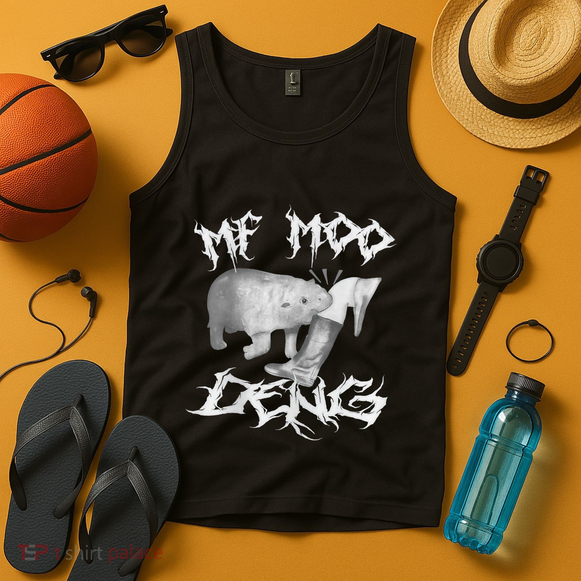 Funny Moo Deng (Metal) Tank Top