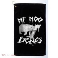 Funny Moo Deng (Metal) Golf Towel thumb 0