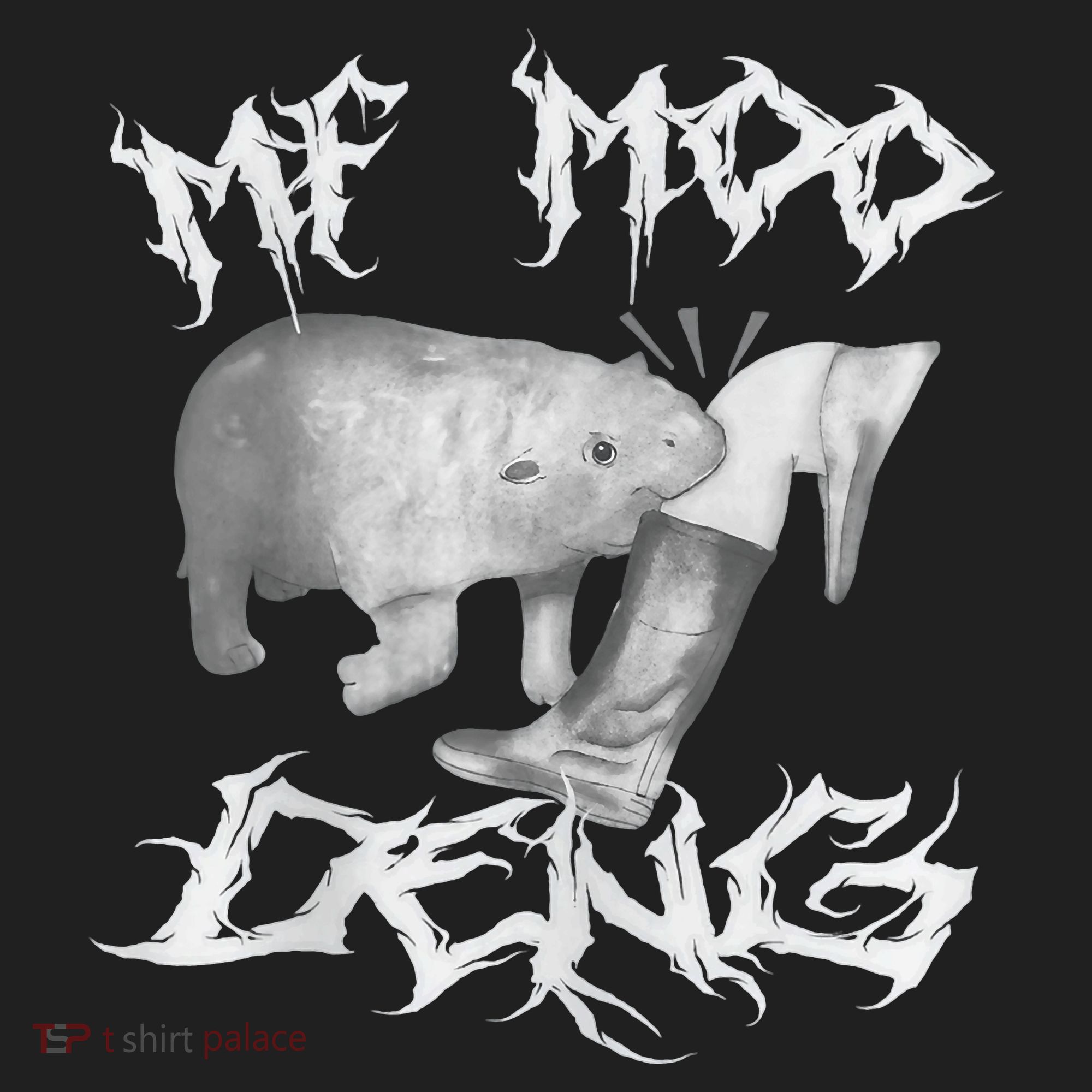 Funny Moo Deng (Metal) Golf Towel