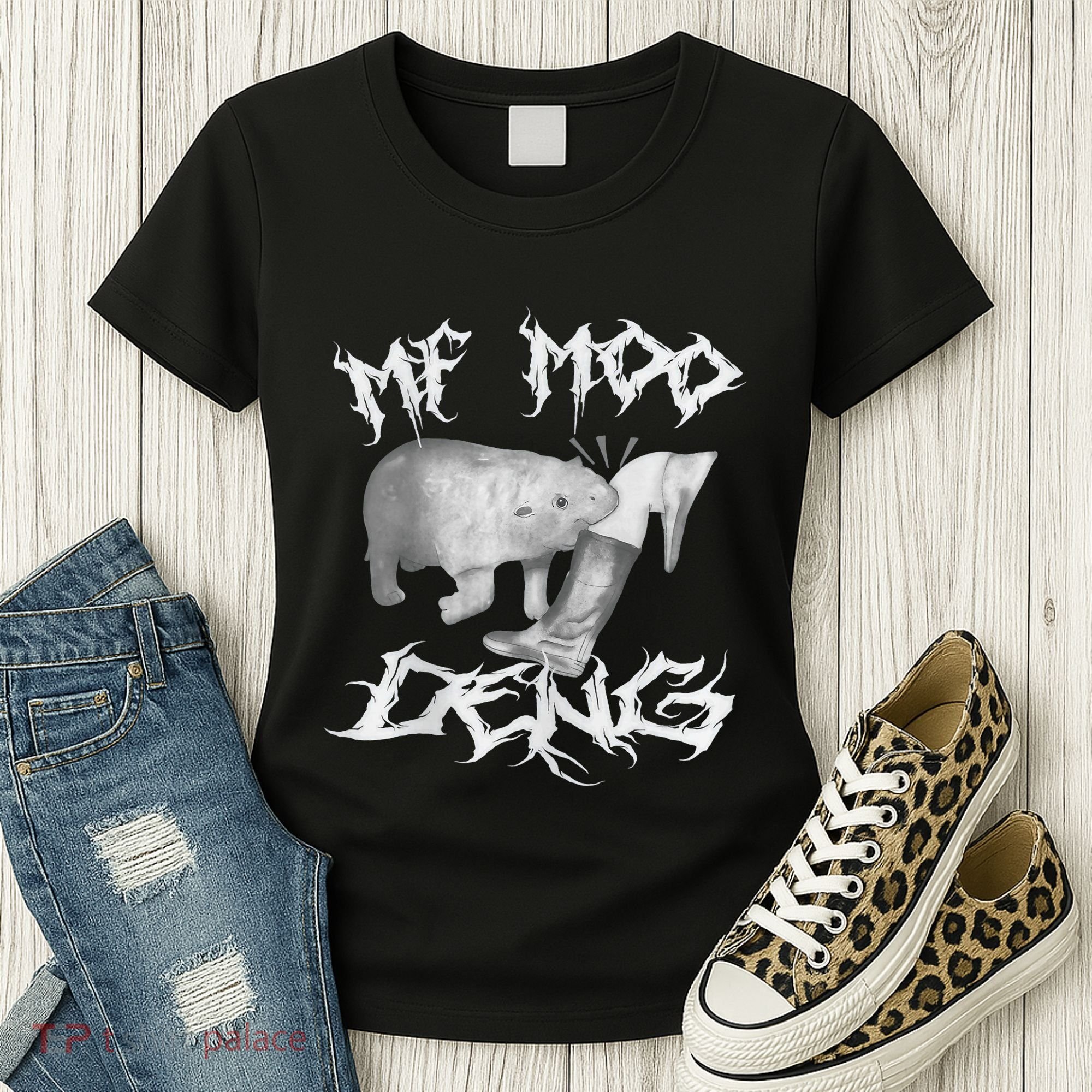 Funny Moo Deng (Metal) Women's T-Shirt