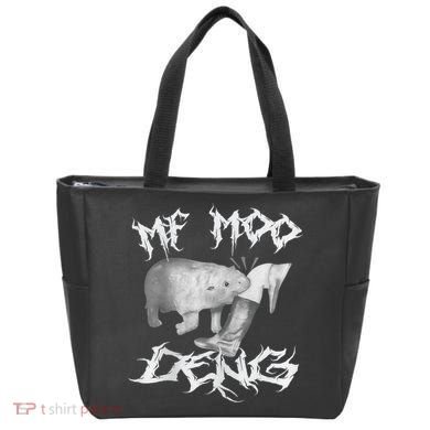 Funny Moo Deng (Metal) Tote Bag