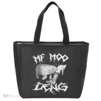 Funny Moo Deng (Metal) Tote Bag thumb 0