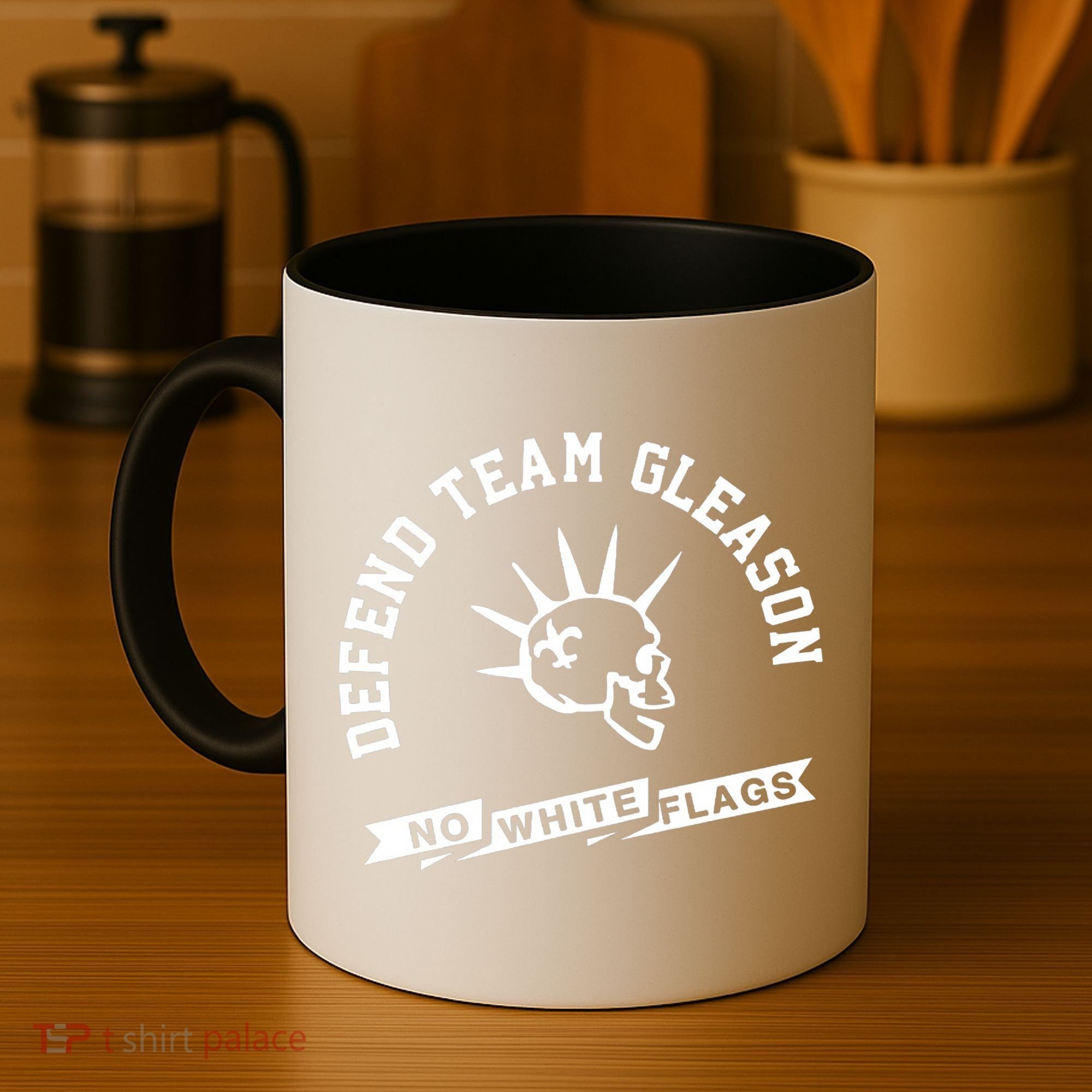 Foster Moreau Defend Team Gleason No White Flags Coffee Mug