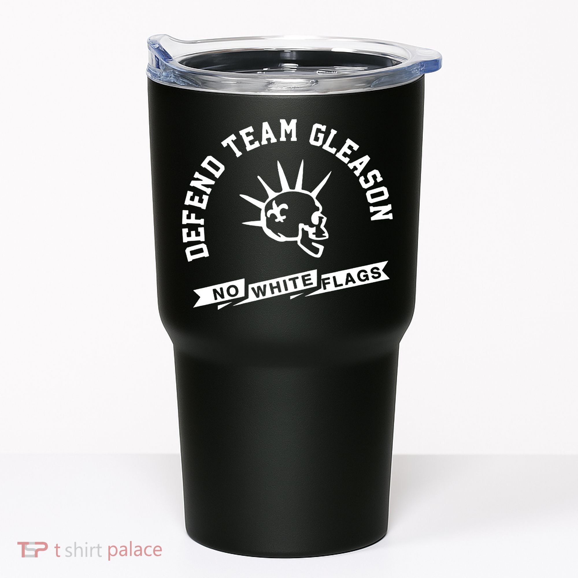 Foster Moreau Defend Team Gleason No White Flags Tumbler