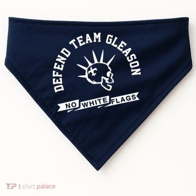 Foster Moreau Defend Team Gleason No White Flags USA-Made Doggie Bandana