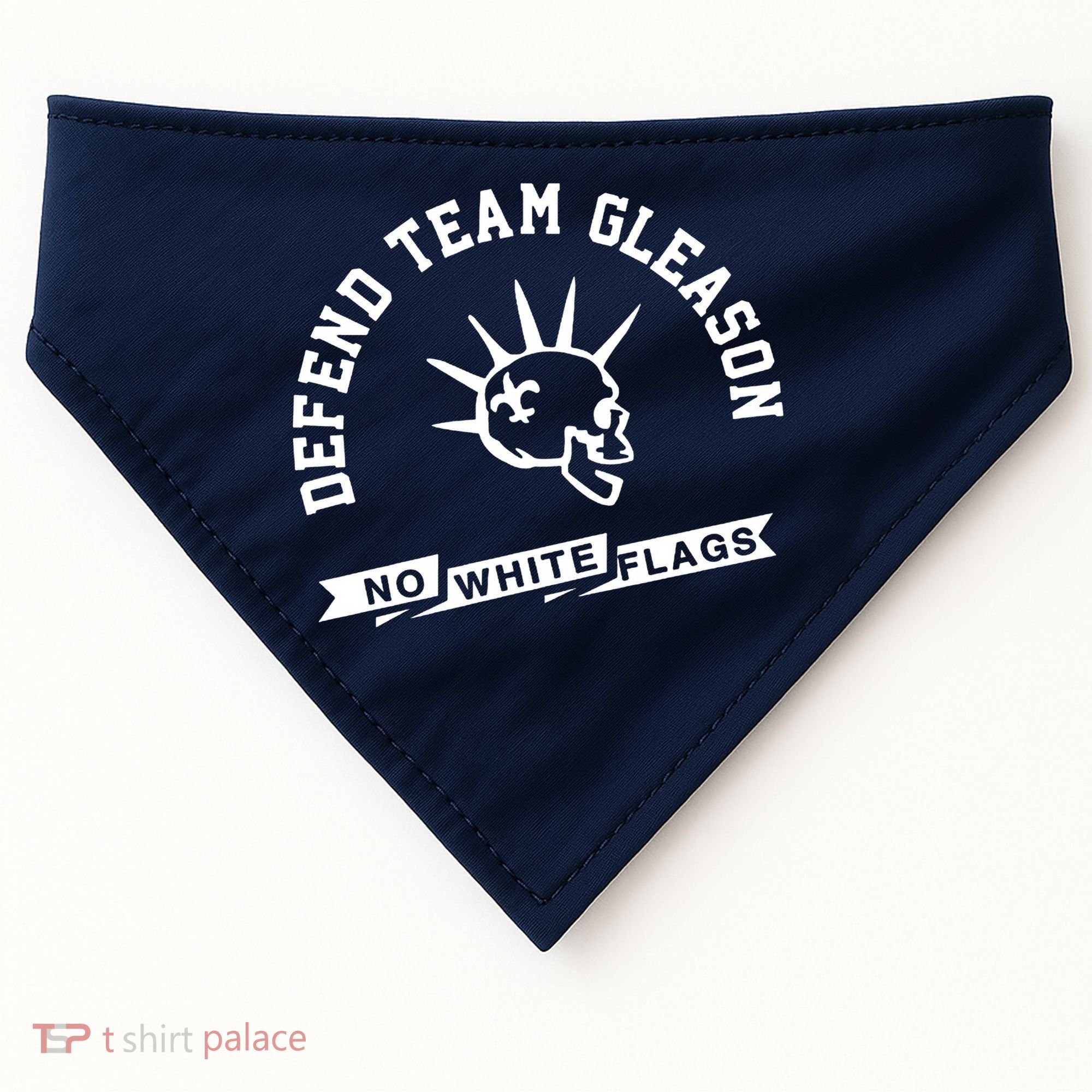 Foster Moreau Defend Team Gleason No White Flags USA-Made Doggie Bandana
