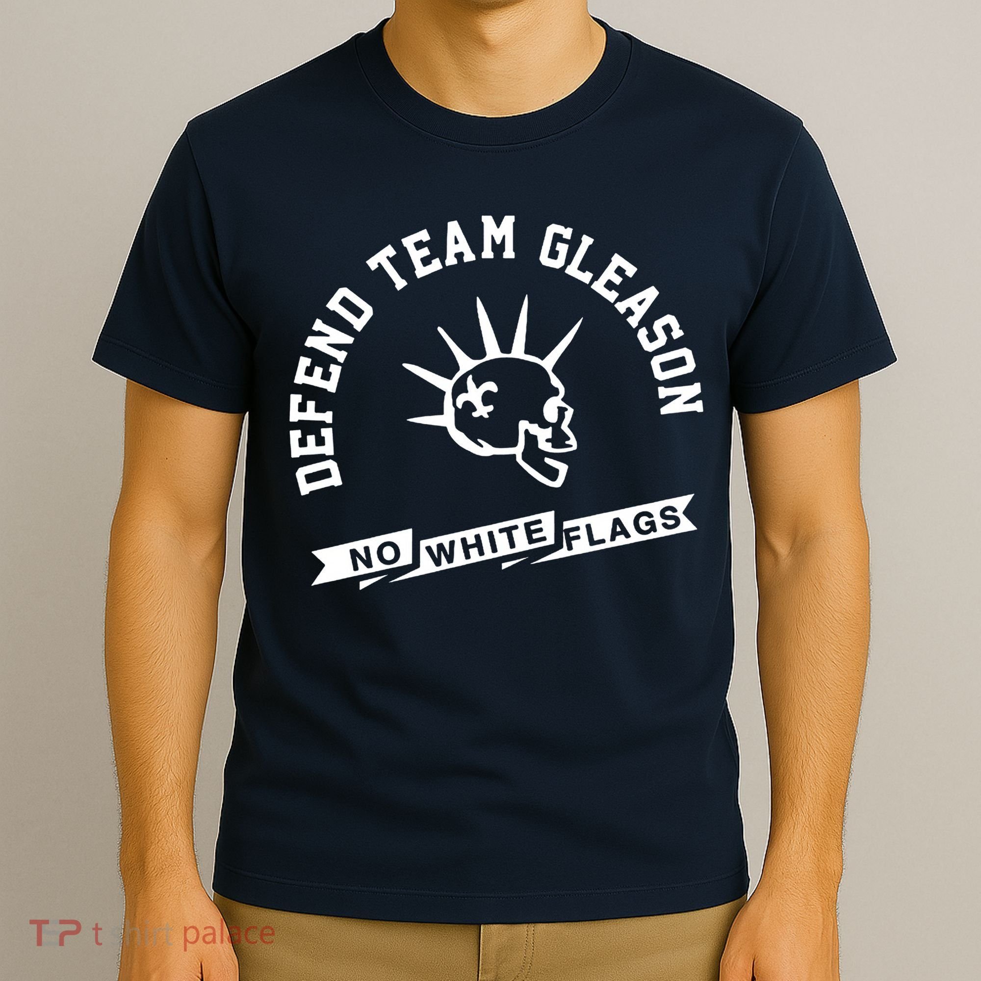 Foster Moreau Defend Team Gleason No White Flags T-Shirt