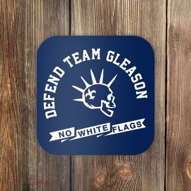 Foster Moreau Defend Team Gleason No White Flags Coaster