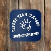 Foster Moreau Defend Team Gleason No White Flags Coaster thumb 0