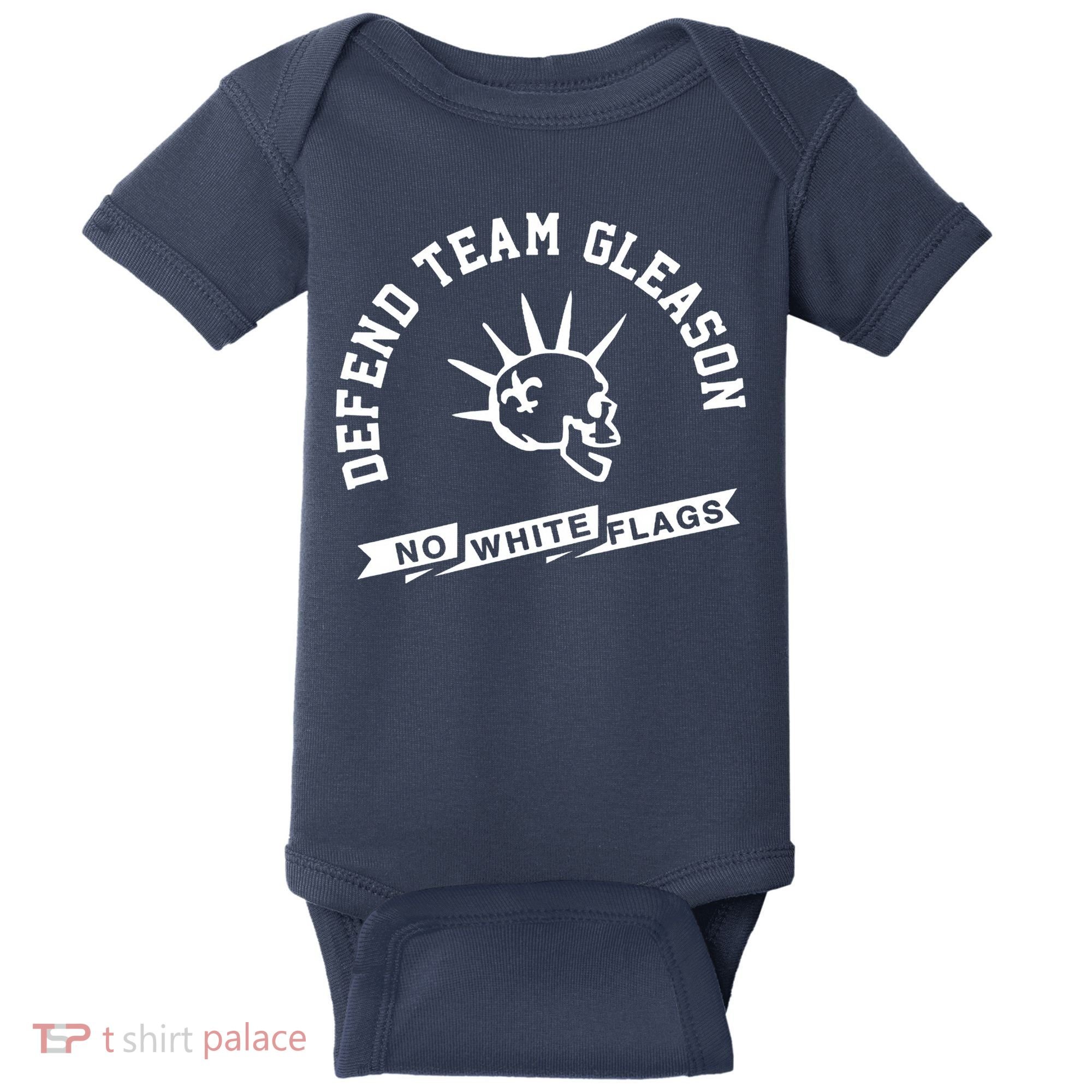 Foster Moreau Defend Team Gleason No White Flags Baby Bodysuit
