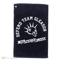Foster Moreau Defend Team Gleason No White Flags Golf Towel thumb 0