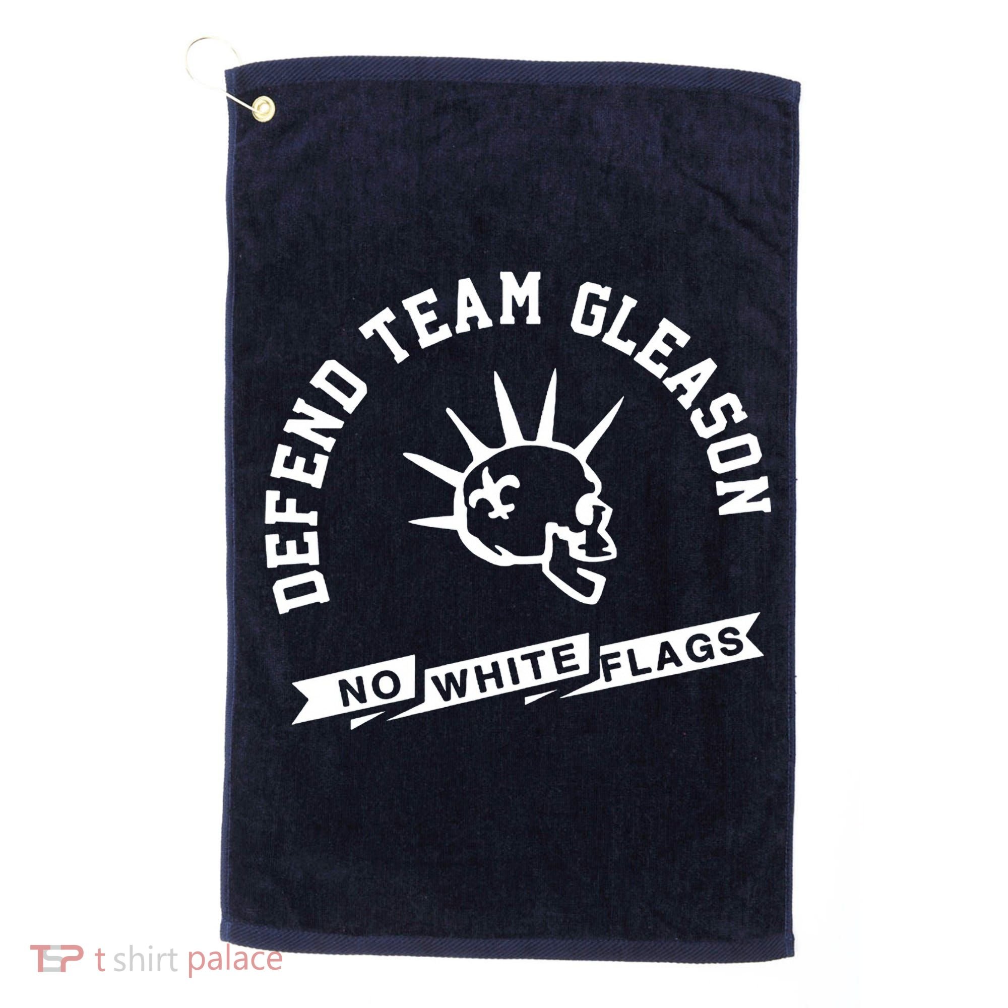 Foster Moreau Defend Team Gleason No White Flags Golf Towel
