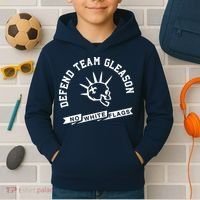 Foster Moreau Defend Team Gleason No White Flags Kids Hoodie thumb 2