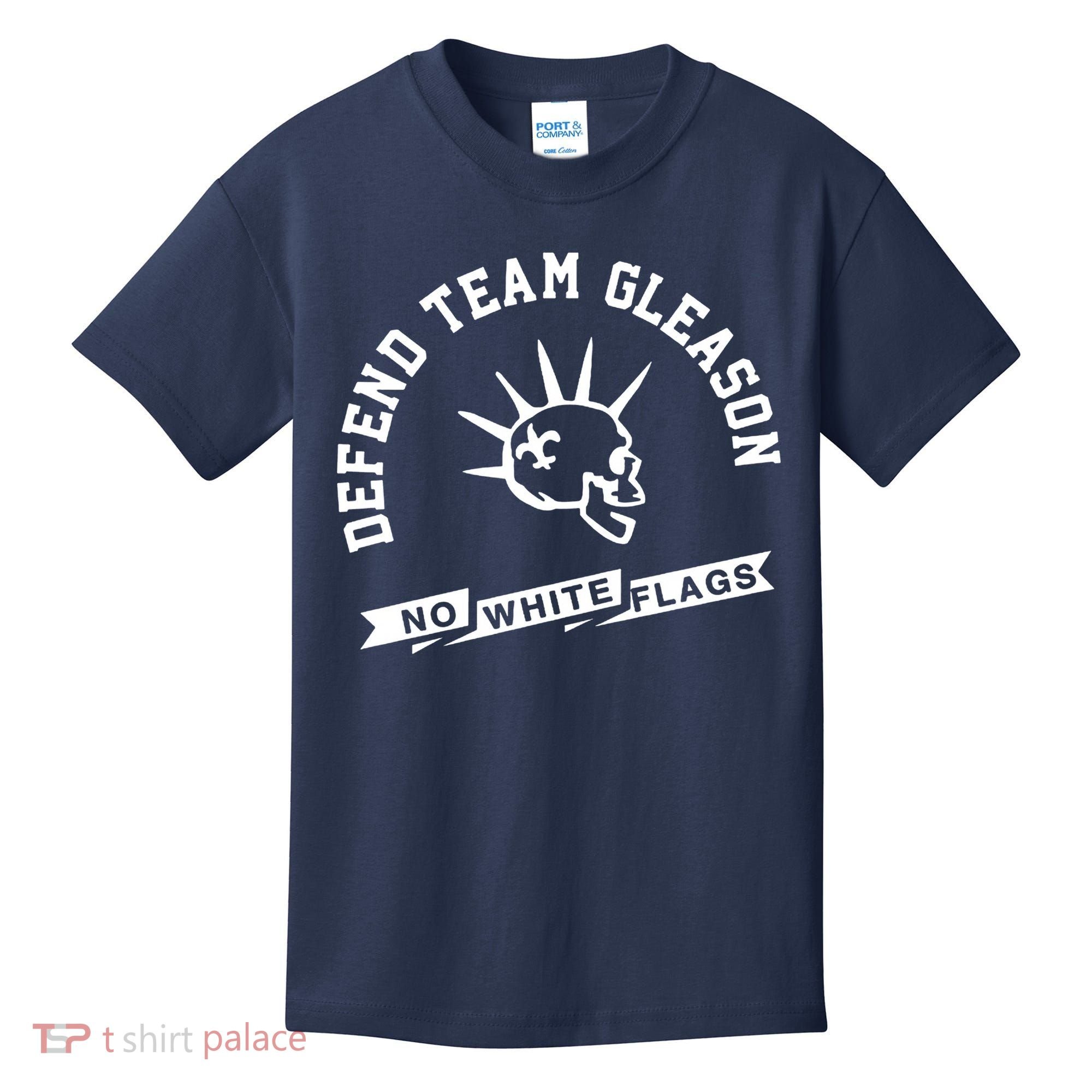 Foster Moreau Defend Team Gleason No White Flags Kids T-Shirt