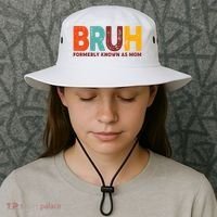Funny Mothers Day Bruh Formerly Known As Mom Bucket Hat thumb 3