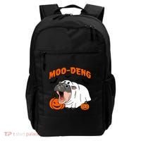 Funny Moo Deng Halloween Boo Ghost Costume Moodeng Lover Backpack thumb 0