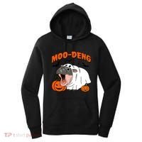 Funny Moo Deng Halloween Boo Ghost Costume Moodeng Lover Women's Hoodie thumb 0