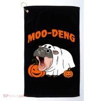 Funny Moo Deng Halloween Boo Ghost Costume Moodeng Lover Golf Towel thumb 0