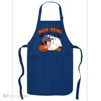 Funny Moo Deng Halloween Boo Ghost Costume Moodeng Lover Apron thumb 0