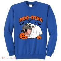 Funny Moo Deng Halloween Boo Ghost Costume Moodeng Lover Sweatshirt thumb 0