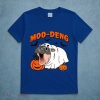 Funny Moo Deng Halloween Boo Ghost Costume Moodeng Lover T-Shirt thumb 5