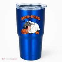 Funny Moo Deng Halloween Boo Ghost Costume Moodeng Lover Tumbler thumb 0