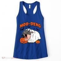 Funny Moo Deng Halloween Boo Ghost Costume Moodeng Lover Women's Tank Top thumb 0