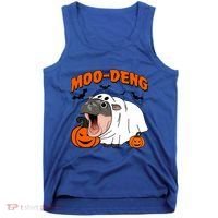 Funny Moo Deng Halloween Boo Ghost Costume Moodeng Lover Tank Top thumb 0