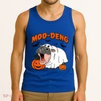 Funny Moo Deng Halloween Boo Ghost Costume Moodeng Lover Tank Top thumb 3