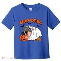 Funny Moo Deng Halloween Boo Ghost Costume Moodeng Lover Toddler T-Shirt thumb 0