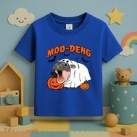 Funny Moo Deng Halloween Boo Ghost Costume Moodeng Lover Toddler T-Shirt thumb 3
