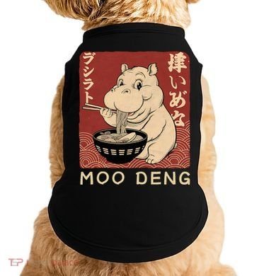 Funny Moo Deng Ramen Noodle Japanese Doggie Tank