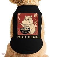 Funny Moo Deng Ramen Noodle Japanese Doggie Tank thumb 0