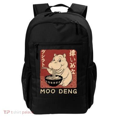 Funny Moo Deng Ramen Noodle Japanese Backpack