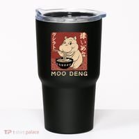 Funny Moo Deng Ramen Noodle Japanese Tumbler thumb 0