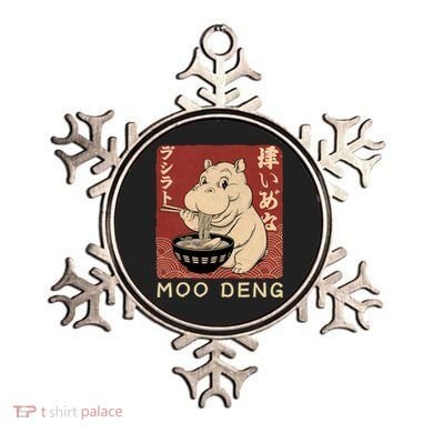 Funny Moo Deng Ramen Noodle Japanese Ornament