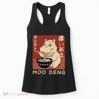 Funny Moo Deng Ramen Noodle Japanese Women's Tank Top thumb 0