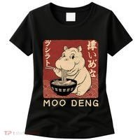 Funny Moo Deng Ramen Noodle Japanese Women's T-Shirt thumb 0