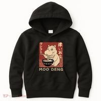 Funny Moo Deng Ramen Noodle Japanese Kids Hoodie thumb 0