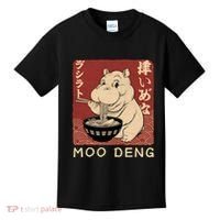 Funny Moo Deng Ramen Noodle Japanese Kids T-Shirt thumb 0