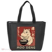 Funny Moo Deng Ramen Noodle Japanese Tote Bag thumb 0