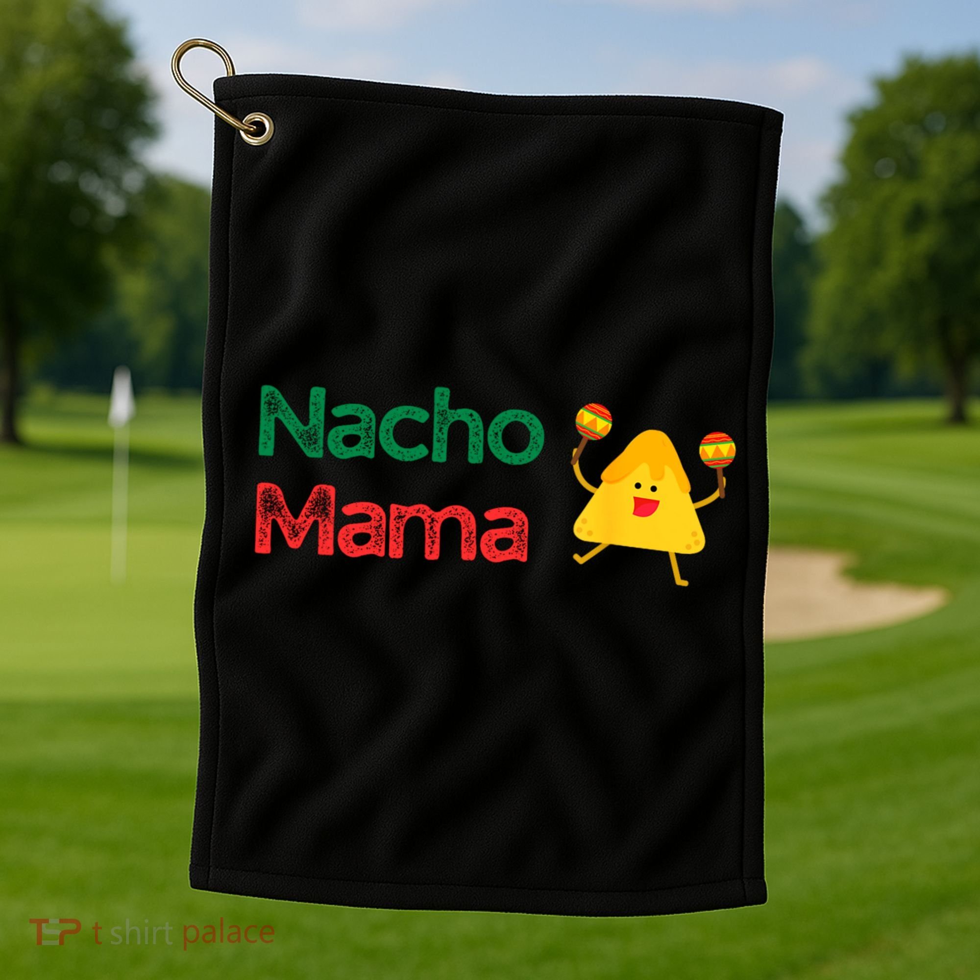 Funny MotherS Day Nacho Mama Golf Towel
