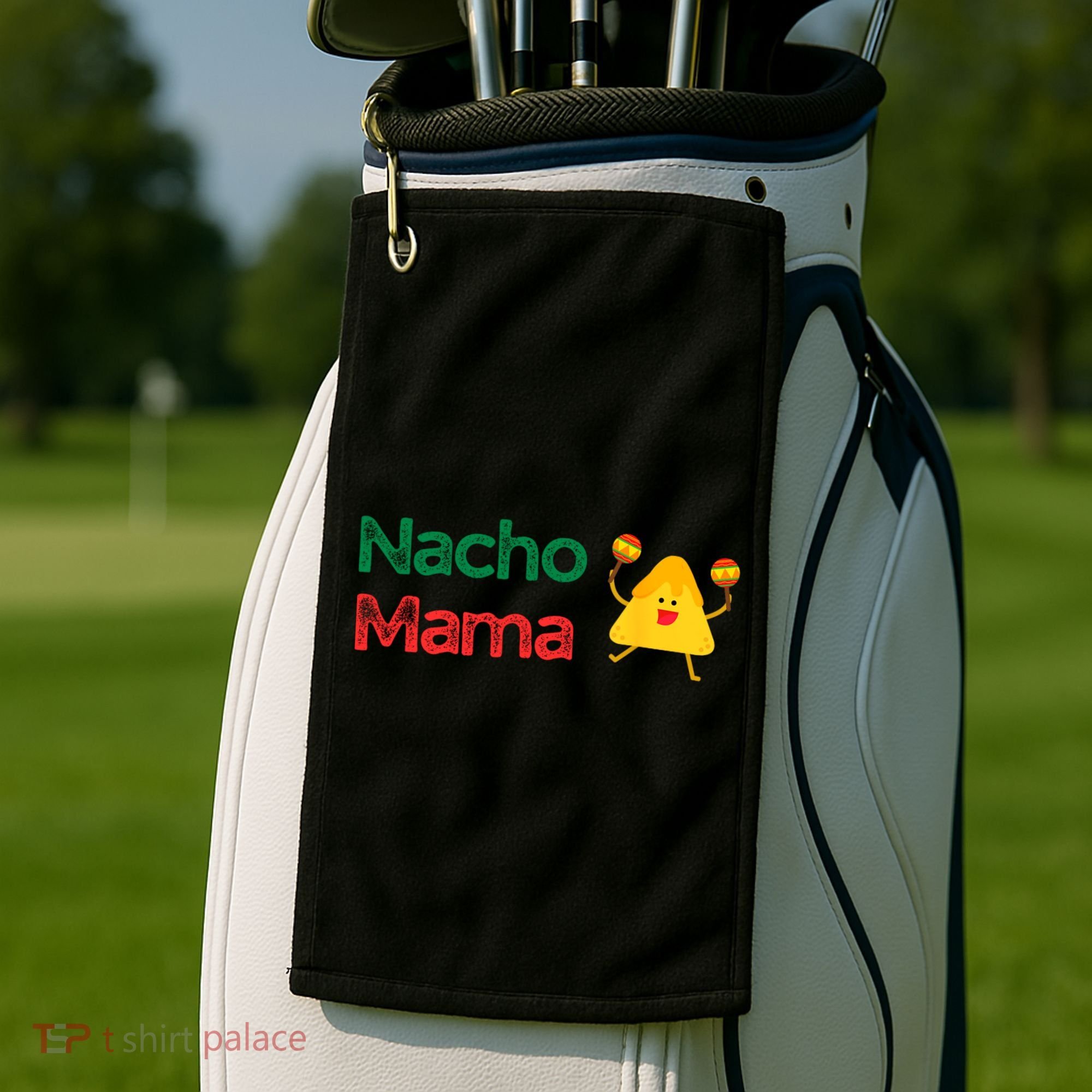 Funny MotherS Day Nacho Mama Golf Towel