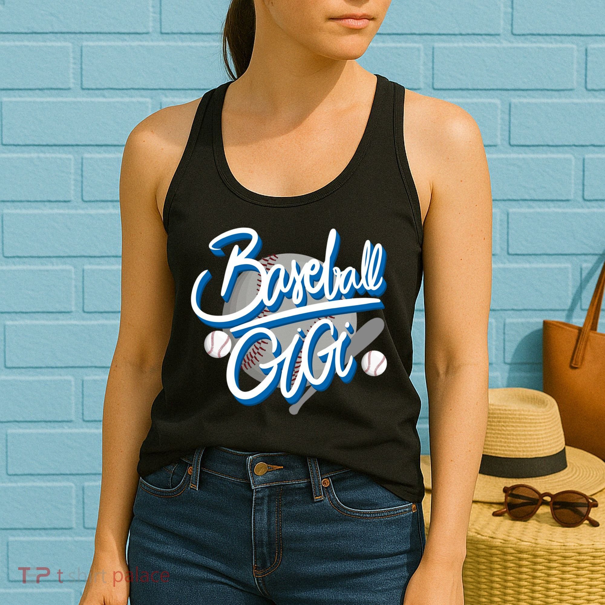 Funny Mother's Day Gifts Grandma Nana Baseball Gigi  Women's Tank Top