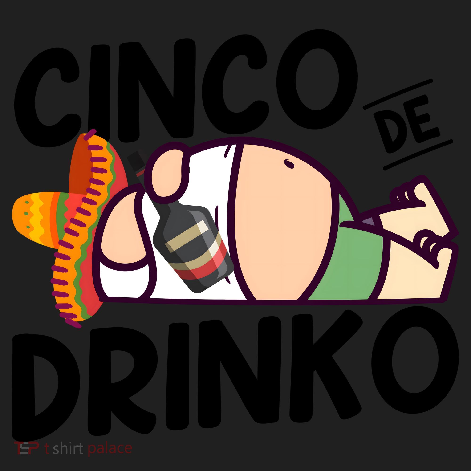 Fat Man Drinking Cinco De Mayo T Women's Sweatshirt