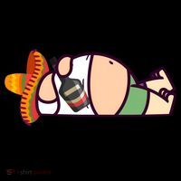 Fat Man Drinking Cinco De Mayo T Backpack thumb 2