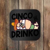 Fat Man Drinking Cinco De Mayo T Coaster thumb 0