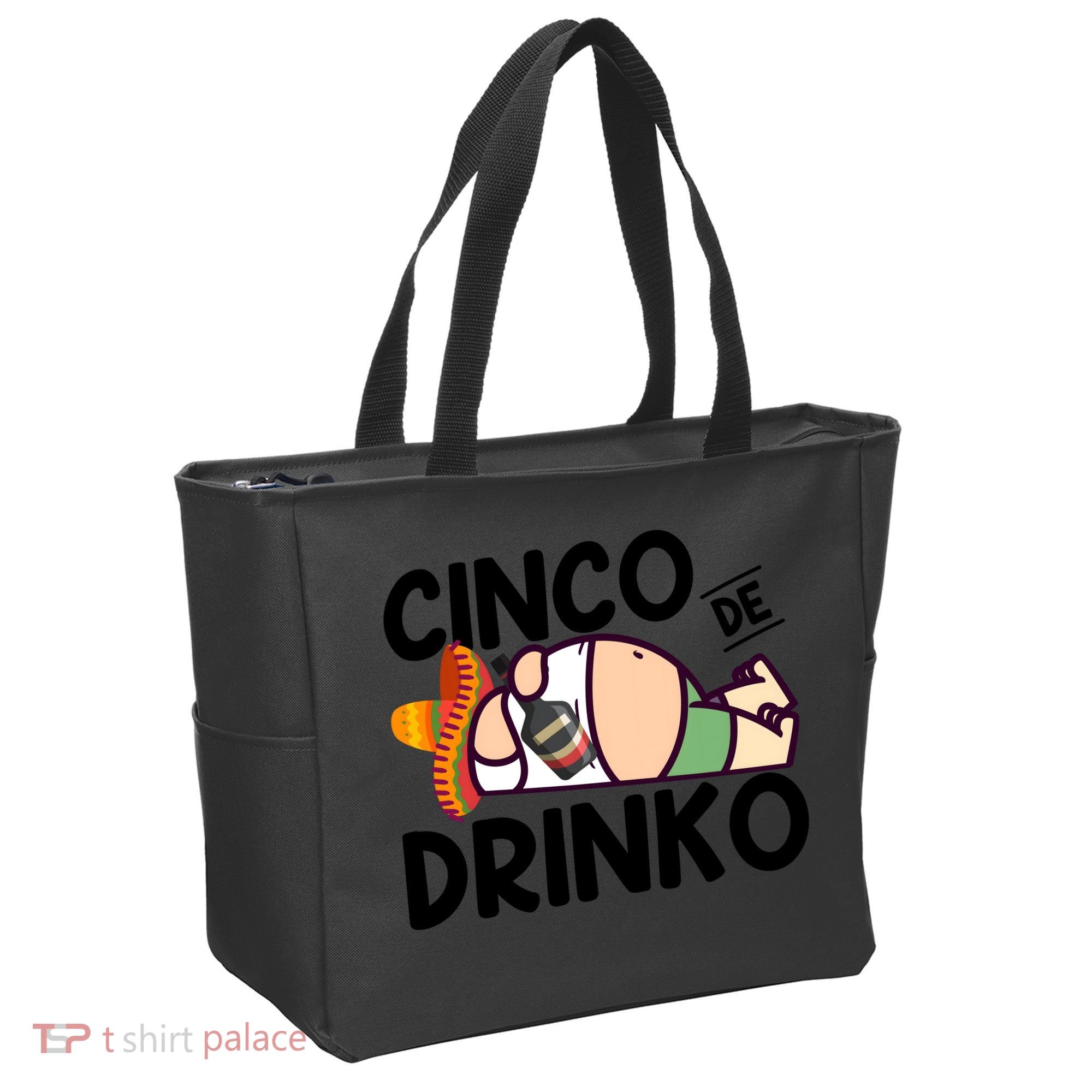 Fat Man Drinking Cinco De Mayo T Tote Bag